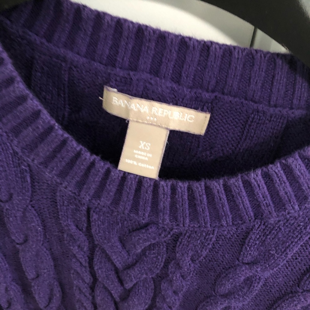 Purple Banana Republic sweater
